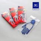  Mizuno официальный двойной рукоятка перчатки / левый рука 3 шт. комплект Golf мужской белый × красный 