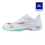  возвращенный товар бесплатная доставка теннис обувь Homme nikre- Mizuno официальный ue-b Exceed 6 OC мужской женский MIZUNO белый зеленый 2E 61GB2512