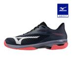 ショッピング人工芝 ミズノ公式 クレー・砂入り人工芝コート ウエーブエクシード 6 OC グレー×コーラル ユニセックス