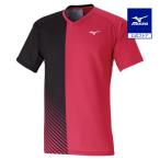  Mizuno официальный игра рубашка ракетка спорт унисекс розовый × черный клиренс 