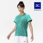  Mizuno официальный игра рубашка ракетка спорт женский керамика зеленый 