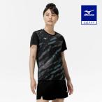  Mizuno официальный игра рубашка ракетка спорт женский черный 