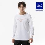  Mizuno официальный p Ractis рубашка длинный рукав ракетка спорт белый унисекс 