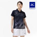  Mizuno официальный игра рубашка ракетка спорт глубокий темно-синий женский 