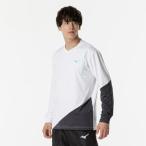  Mizuno официальный свет спортивная фуфайка унисекс белый × черное дерево 