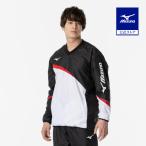  Mizuno официальный Wind брейкер рубашка общий обратная сторона сетка / ракетка спорт унисекс черный × красный 