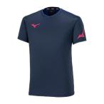  Mizuno официальный p Ractis рубашка ракетка спорт платье темно-синий × Surf голубой унисекс 