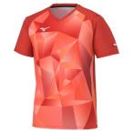  Mizuno официальный игра рубашка V шея настольный теннис унисекс soleil orange клиренс 
