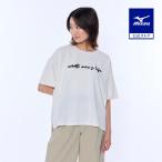  Mizuno официальный утилизация полиэстер графика футболка женский мармешлоу белый 