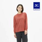 ミズノ公式  発熱素材 ブレスサーモライト インナークルーネックシャツ レディース ローズウッド