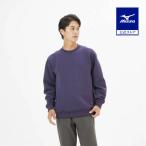 ミズノ公式  発熱素材 ブレスサーモリップルキルトクルーネックシャツ メンズ ミッドナイトプラム