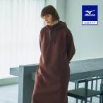 ミズノ公式 発熱素材 ブレスサーモリップルキルトワンピース レディース シナモンブラウン クリアランス
