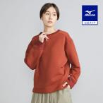 ミズノ公式  吸湿発熱 ブレスサーモリップルキルトプルオーバー オーバーンレッド レディース