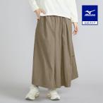 ショッピングブレスサーモ ミズノ公式  吸湿発熱 ブレスサーモ サーマルメッシュスカート ウルフベージュ レディース