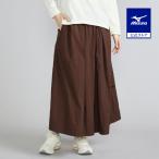 ショッピングブレスサーモ ミズノ公式  吸湿発熱 ブレスサーモ サーマルメッシュスカート チコリーコーヒー レディース