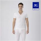  Mizuno официальный повышение температуры материалы breath Thermo нижний одежда тонкий for Daily V шея рубашка с коротким рукавом большой размер мужской "теплый" белый 