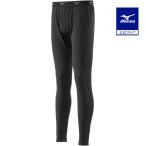  Mizuno официальный повышение температуры материалы breath Thermo нижний одежда EX трико передний открытие мужской черный breath Thermo клиренс 