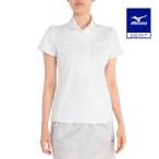  Mizuno официальный Golf одежда MGF коллекция задний соты раунд цвет рубашка женский белый клиренс 