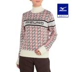 ミズノ公式 発熱素材 ブレスサーモMGロゴセーター レディース オフホワイト クリアランス