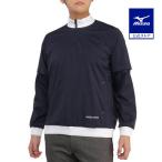  Mizuno официальный Golf одежда. . вода половина Zip выше блузон рукав удален мужской глубокий темно-синий 