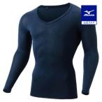  Mizuno официальный Vaio механизм UV cut V шея рубашка мужской глубокий темно-синий . жара меры тепловая защита . средний . меры 