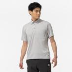 ミズノ公式 ナビドライワークボタンダウンポロシャツ 半袖 ユニセックス シルバー