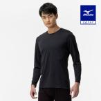  Mizuno официальный [.. повышение температуры ] breath Thermo нижняя рубашка система электро- / длинный рукав / working черный унисекс 