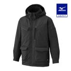 ミズノ公式 吸湿発熱ブレスサーモ中綿ブルゾン エコ素材 ミドル丈 ユニセックス ブラック