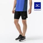  Mizuno официальный бег шорты внутренний трико есть черный мужской 