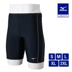  Mizuno официальный aqua фитнес для половина леггинсы цельный cup есть черный × уголь мужской 