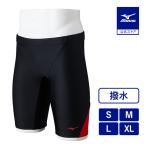  Mizuno официальный aqua фитнес для половина леггинсы черный × красный мужской 