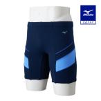  Mizuno официальный мягкий свет aqua фитнес для половина леггинсы цельный cup есть темно-синий ×b люмен z