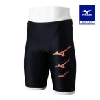  Mizuno официальный Stroke ONE/ водоотталкивающий половина леггинсы черный x свежий розовый мужской 