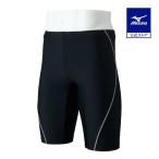  Mizuno официальный aqua фитнес для половина леггинсы цельный cup есть черный × серый мужской 