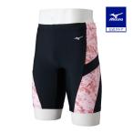  Mizuno официальный aqua фитнес для половина леггинсы цельный cup есть черный × корнус флорида розовый мужской 