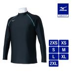  Mizuno официальный Rush Guard унисекс черный × бирюзовый 