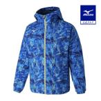 ミズノ公式 トレーニングクロスジャケット エステートブルー×ライトニングイエロー ユニセックス