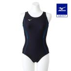 Mizuno официальный One-piece женский черный × голубой 