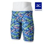 Mizuno официальный .. тренировка для половина леггинсы Junior голубой клиренс 
