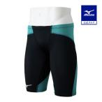  Mizuno официальный GX*SONIC DUAL.. для половина леггинсы черный × бирюзовый мужской 