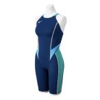  Mizuno официальный GX*SONIC STREAM.. для половина костюм гонки открытый задний темно-синий × бирюзовый женский 