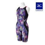  Mizuno официальный ST Graphic/ водоотталкивающий .. для половина костюм тормозные колодки z задний здесь .U черный x лиловый женский 
