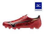 ミズノ公式 ミズノアルファII PRO サッカー/フットボール ルビーレッド×ブラック ユニセックス