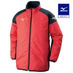  Mizuno официальный Basic утеплитель рубашка Junior коричневый i потребности красный 