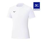  Mizuno официальный поле рубашка белый унисекс 