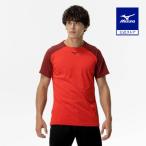  Mizuno официальный поле рубашка мак красный × черный унисекс клиренс 