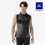  Mizuno официальный поле рубашка безрукавка черный унисекс 