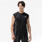 Mizuno официальный p Ractis рубашка безрукавка / легкая атлетика черный x белый унисекс 