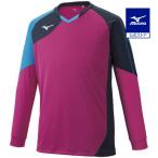  Mizuno официальный игра рубашка длинный рукав волейбол унисекс Berry розовый × платье темно-синий × Diva голубой 