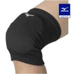 ショッピング膝サポーター ミズノ公式 膝サポーター パッド有/1個入り バレーボール ユニセックス ブラック×ホワイト
